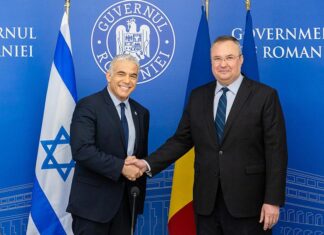 Nicoale Ciuca si Yair Lapid