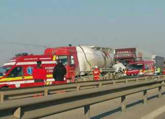 Accident in lant cu sapte masini