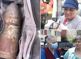 „Noi am mancat, ne-am vazut de treburi”. Obuz gasit in fata unui bloc din Bucuresti Obuz gasit in fata unui bloc din Bucuresti