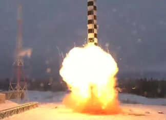 Ministerul rus al Apararii a difuzat imagini de la un test cu racheta balistica intercontinentala RS-28 Sarmat Satan 2
