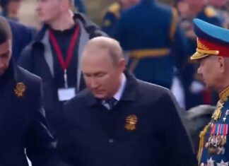 Un barbat misterios vorbeste cu Putin de Ziua Victoriei Succesorul Rusiei